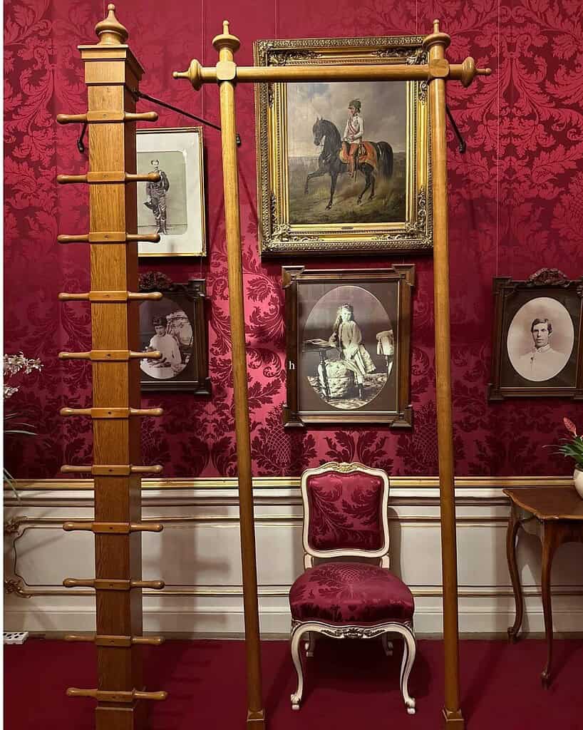 A wooden exercise apparatus in Empress Elisabeth’s private chambers at the Hofburg in Vienna